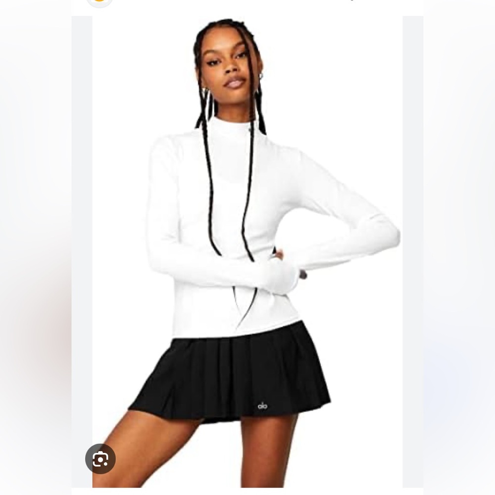 Alo Wellness Rib long sleeve mock neck top